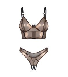 Dessous-Set „Soranna“ mit Bügel-BH und Ouvert-String