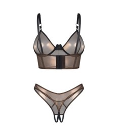 Dessous-Set „Soranna“ mit Bügel-BH und Ouvert-String