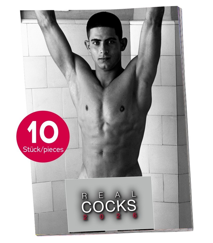 Pin-up Kalender „Real Cocks 2026“ im 10er-Pack