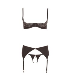 3-teiliges Hebe-Set mit Strass