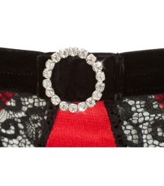 Bustier mit Bügel-Hebe plus Taillenslip ouvert