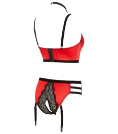 Bustier mit Bügel-Hebe plus Taillenslip ouvert