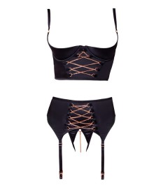 Dessous-Set aus Eyelash-Blütenspitze