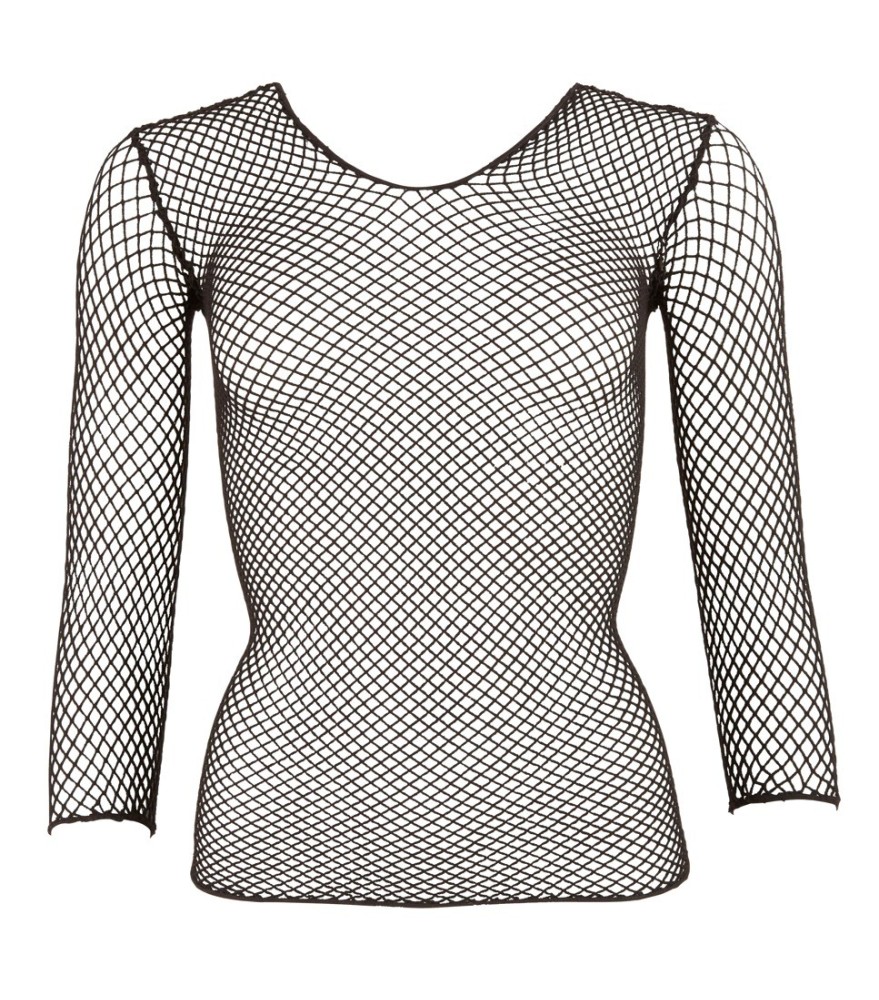 Shirt aus grobem Netzmaterial