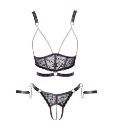 Hebe-BH plus String mit Schleifenverzierung