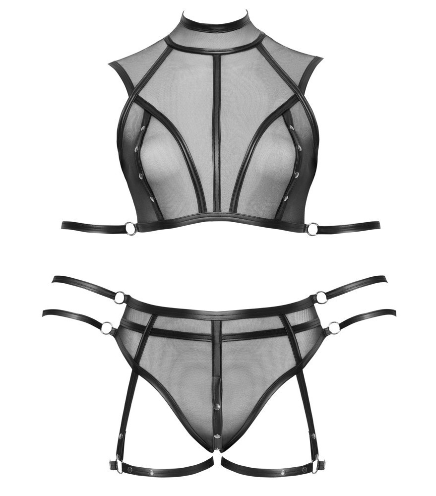 Dessous-Set in Bondage-Optik