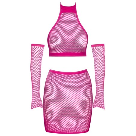 3-teiliges Dessous-Set aus Netz