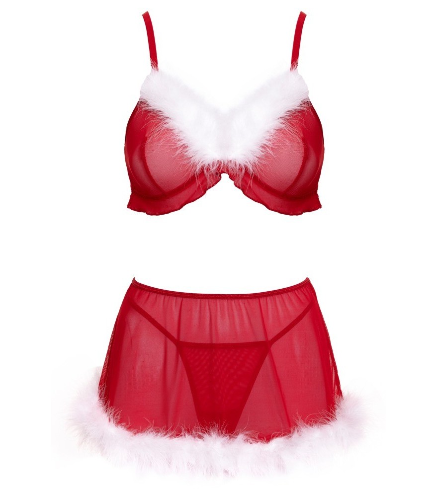 3-teiliges Dessous-Set „X-Mas“