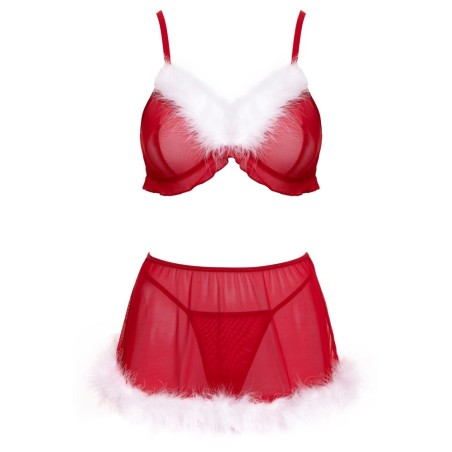 3-teiliges Dessous-Set „X-Mas“