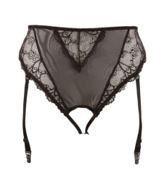 Straps-Slip ouvert aus Powernet und Spitze