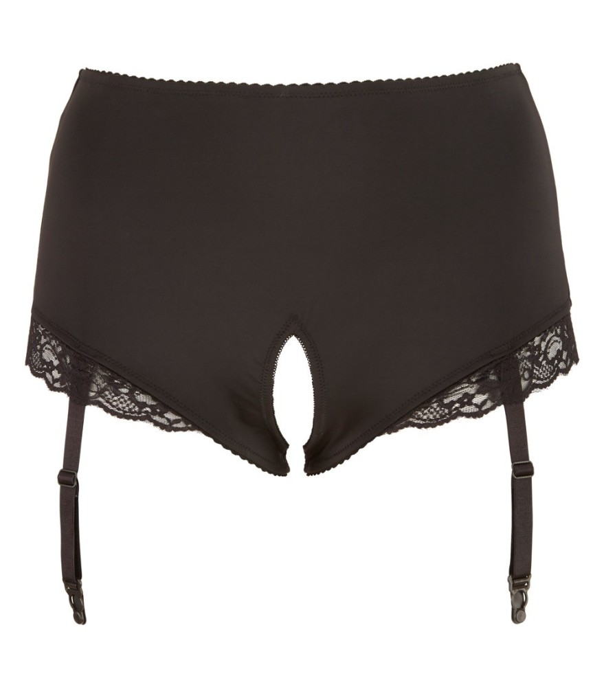 Slip ouvert mit abnehmbaren Strapsen