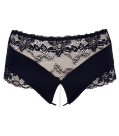 Slip ouvert mit Perlenkette im Schritt