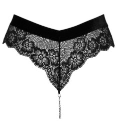 Panties aus Spitze mit Samtbund
