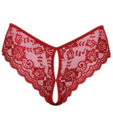 Slip ouvert aus Spitze