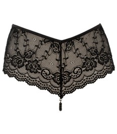 String mit abnehmbarer Perlenkette im Schritt