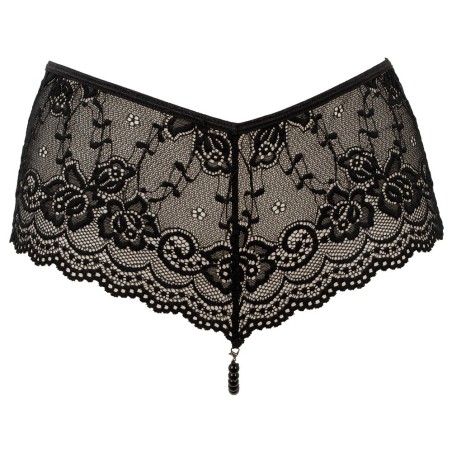 String mit abnehmbarer Perlenkette im Schritt