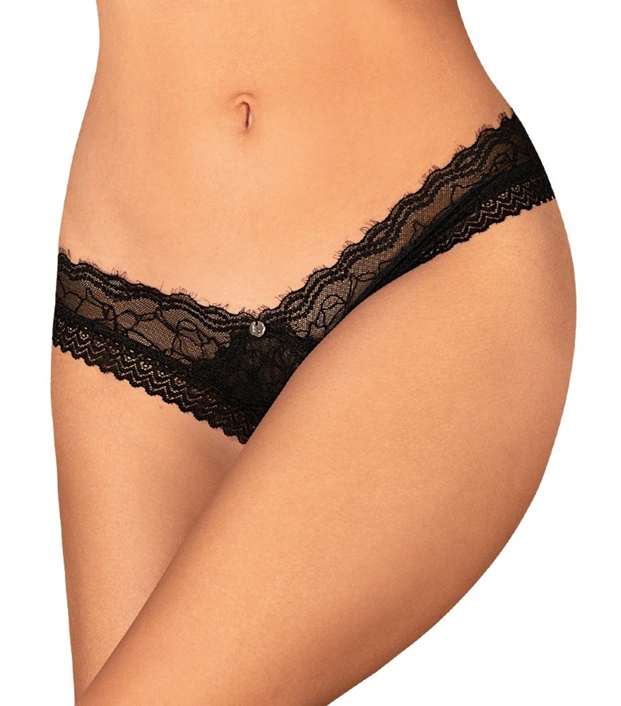 Ouvert-String „Medilla“ mit Wimpernspitze