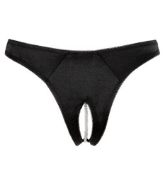 Slip ouvert mit Perlenkette durch den Schritt