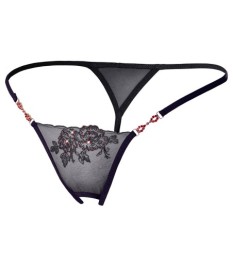 String ouvert mit roten Steinchen