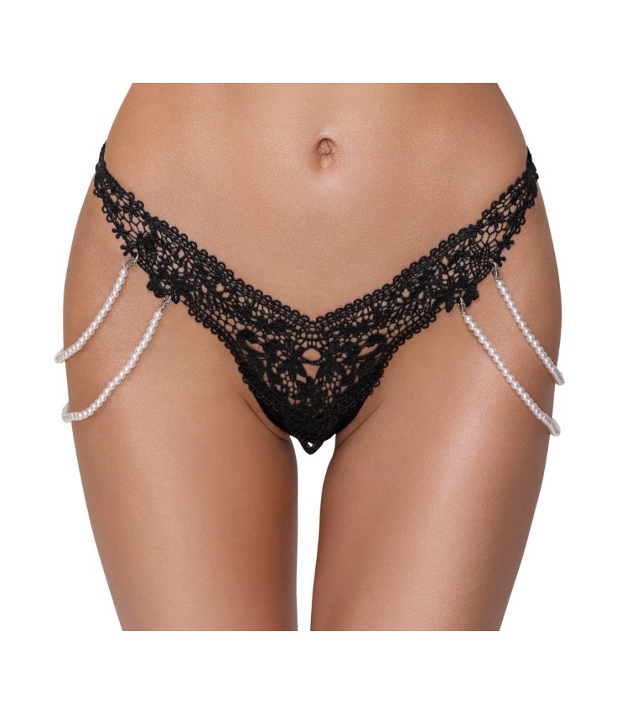 Riostring mit kostbarer Stickereispitzen-Front