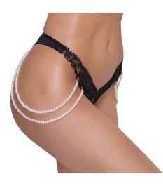 Riostring mit kostbarer Stickereispitzen-Front