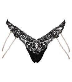 Riostring mit kostbarer Stickereispitzen-Front, hinten Stretchmaterial