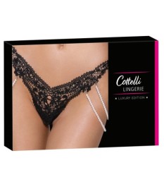 Riostring mit kostbarer Stickereispitzen-Front, hinten Stretchmaterial