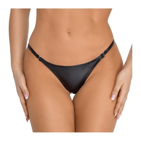 String im Powerwetlook mit seitlichen Hakenverschlüssen zum Öffnen