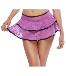 Stringrock aus Powernet und Spitze