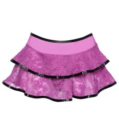 Stringrock aus Powernet und Spitze