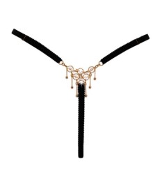 Ouvert-String mit aufwendigem Schmuck