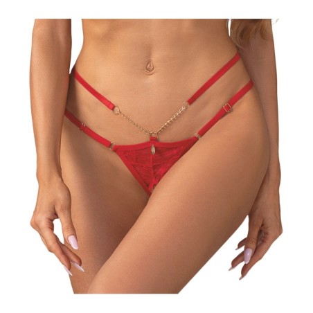 Ouvert-String „Matildea“ mit goldfarbenen Schmuckdetails