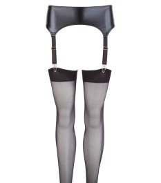 Strapsgurt im Wetlook plus Strapsstrümpfe
