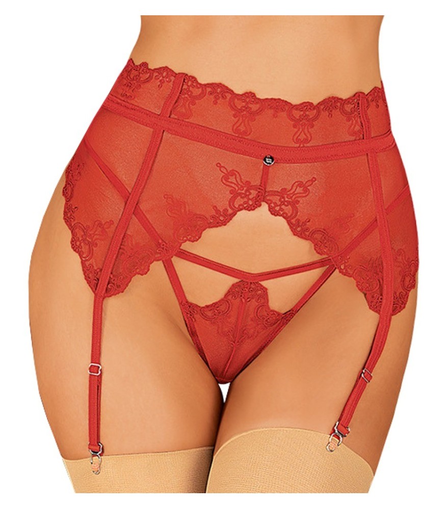 Strapsgürtel „Lonesia“ aus besticktem Tüll