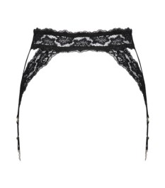 String ouvert „Celia Noir“ aus feinem Stretchtüll