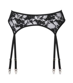 String ouvert „Celia Noir“ aus feinem Stretchtüll