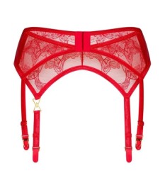 Strapsgürtel „Aliosa“ aus roter Floral-Spitze