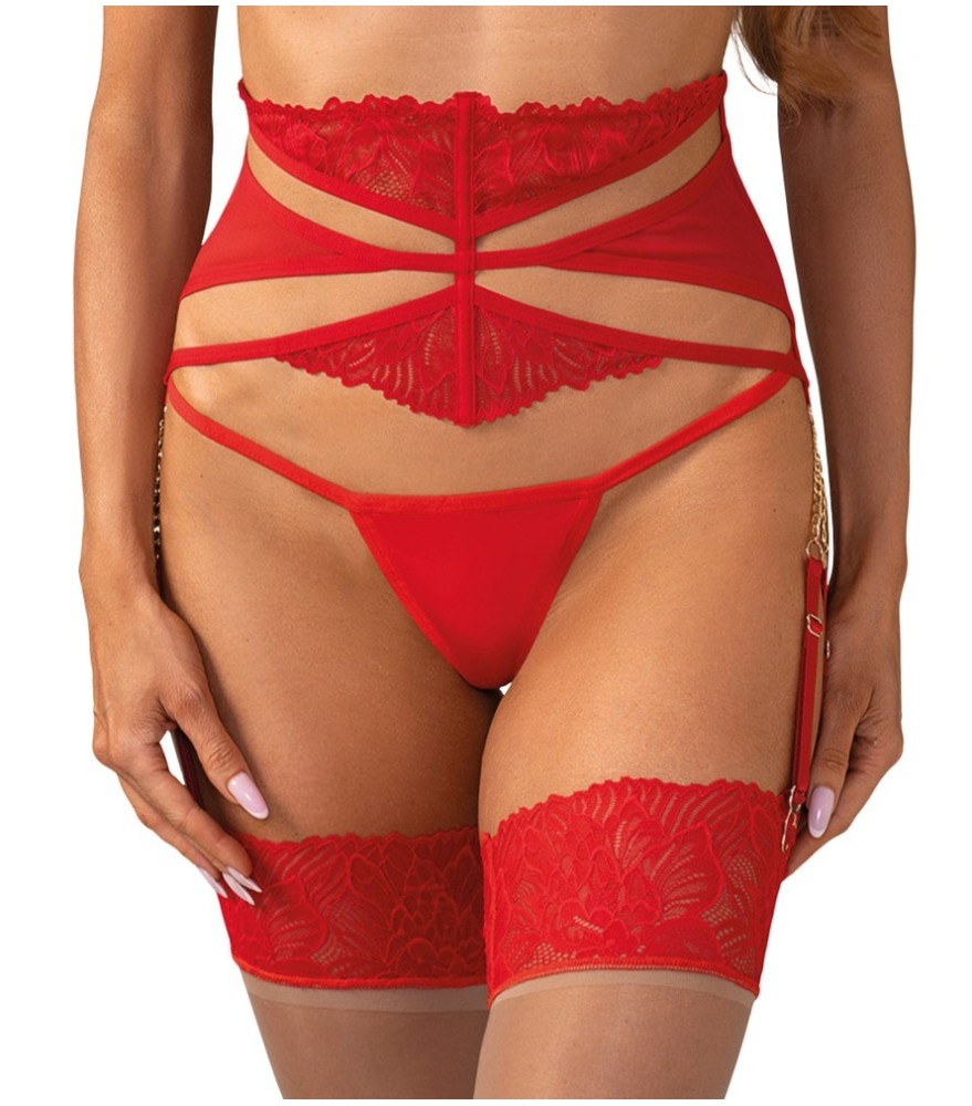 Strapsgürtel „Matildea“ aus Netztüll und Spitze