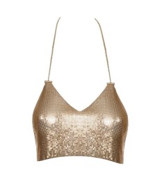 Metallic-Top bauchfrei