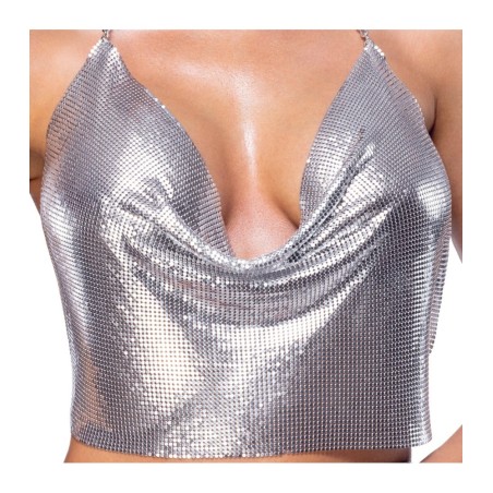 Ouvert-String „Matildea“ mit goldfarbenen Schmuckdetails