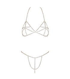 Ketten-Bikini mit Strass