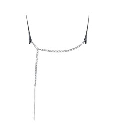 Metallic-Top mit Wasserfall-Ausschnitt