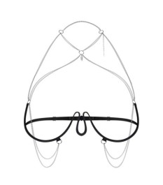 Straps-String ouvert „Rediosa“ aus weicher Stretchspitze