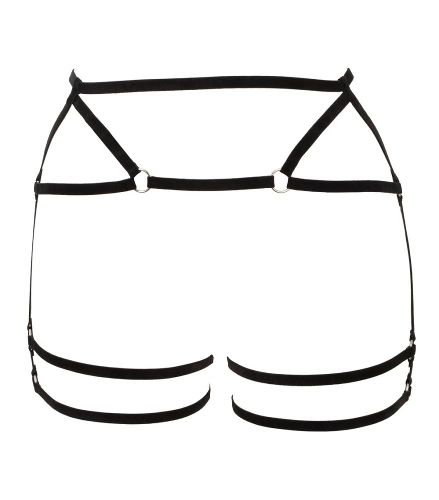 Hüftharness aus Samt-Stretchbändern