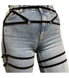 Hüftharness aus Samt-Stretchbändern