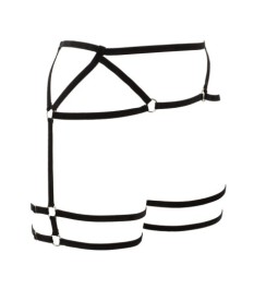 Hüftharness aus Samt-Stretchbändern