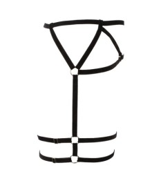 Hüftharness aus Samt-Stretchbändern