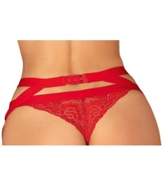 Harness „Elianes“ aus roten weichen Stretchriemen