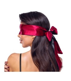 Bondage-Schal aus seidigem Satin