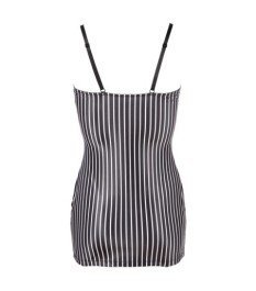 Kleid mit Strapsen plus Krawatte, im Sekretärinnen-Look